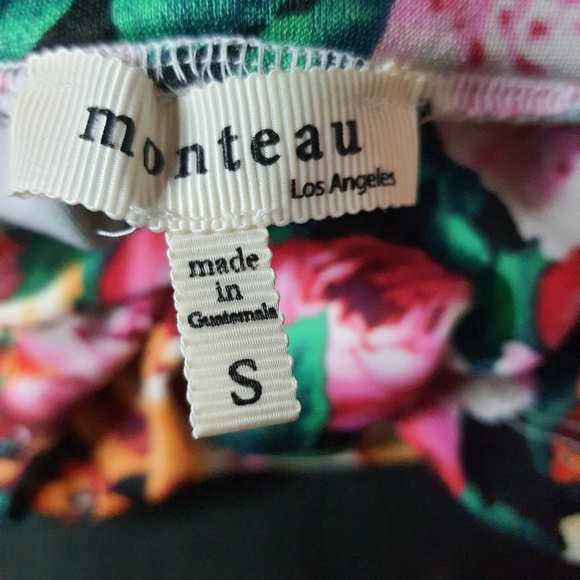 Monteau Floral Mini Skirt Small - Picture 2 of 2